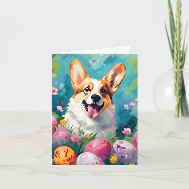 Corgi Glad påsk Kort (Framsida)