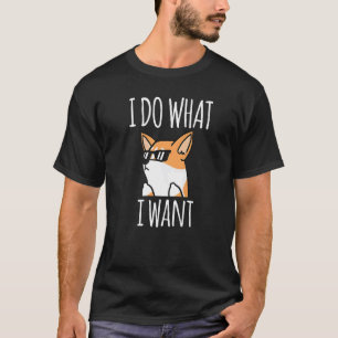 Corgi Glasögon Jag Gör Vad Jag Vill Busig Corgi Hu T Shirt