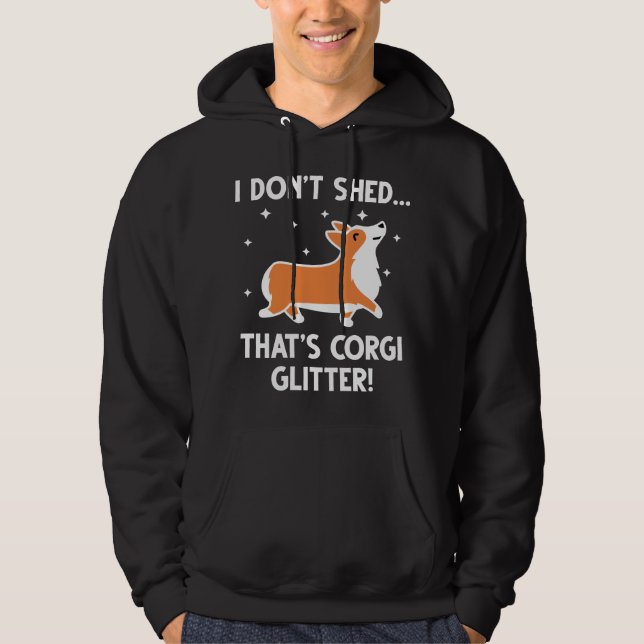 Corgi Glitter Hoodie (Framsida)