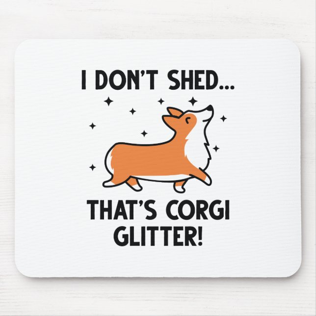 Corgi Glitter Musmatta (Framsidan)