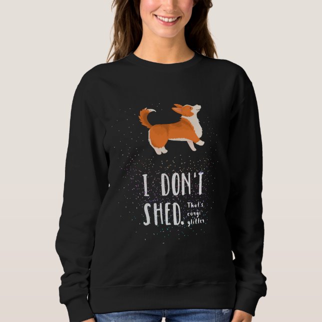 Corgi Glitter Pembroke Welsh Corgi T Shirt (Framsida)