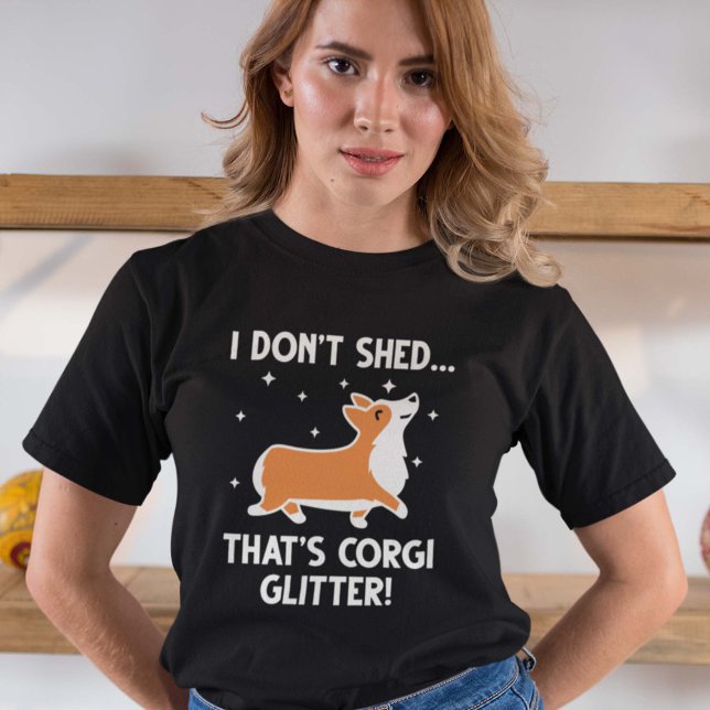 Corgi Glitter T Shirt (Skapare uppladdad)