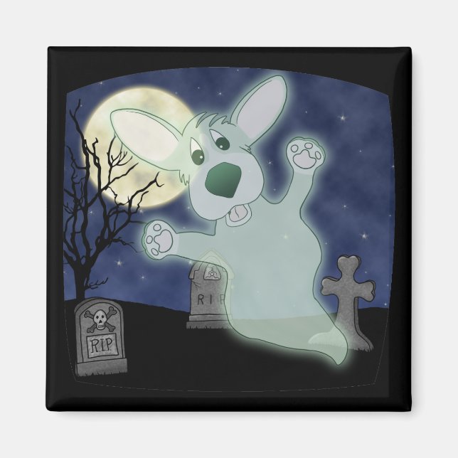 Corgi Graveyard Ghost Magnet (Framsidan)