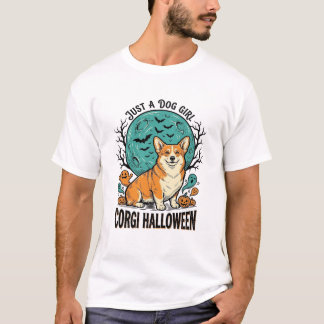 Corgi Halloween-tröja för tjejer som älskar hundar T Shirt