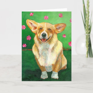 "Corgi" hälsningkort Kort