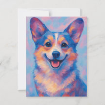 Corgi-hälsningskort