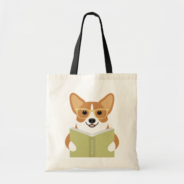 Corgi-handväskor Tygkasse (Framsidan)