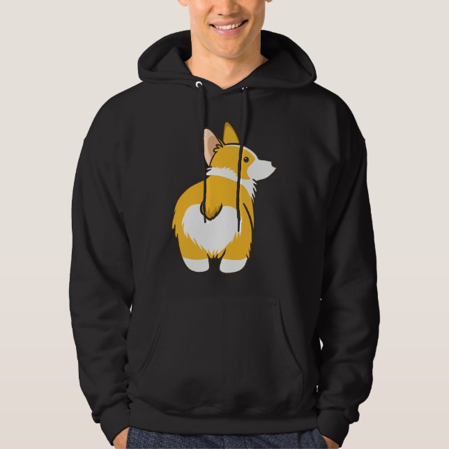 Corgi Heart Butt Hoodie (Framsida)