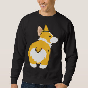 Corgi Heart Butt Lång Ärmad Tröja