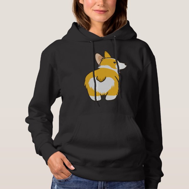Corgi Heart Butt T Shirt (Framsida)