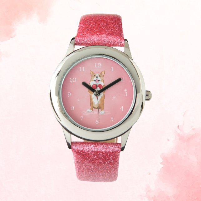 Corgi Holding A Heart Watch Armbandsur (Skapare uppladdad)