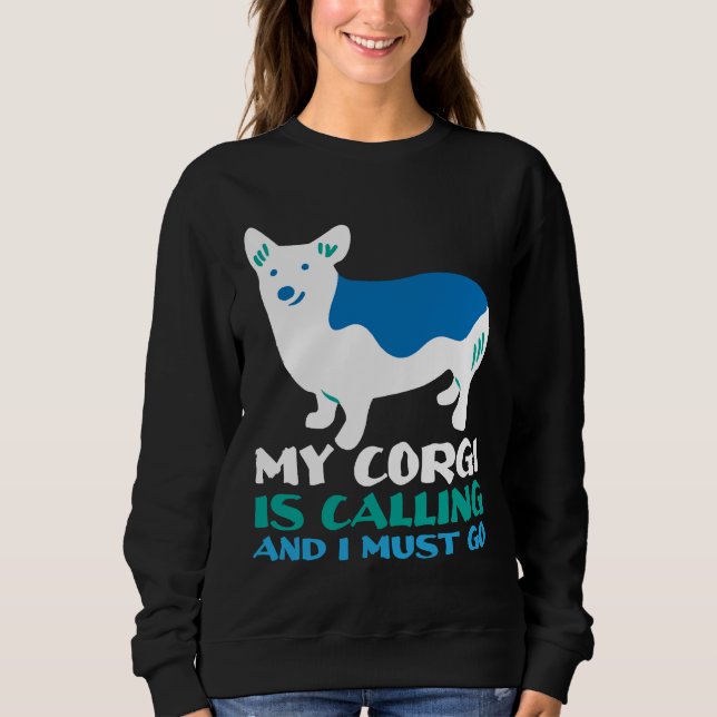 Corgi Hund 1044 T Shirt (Framsida)