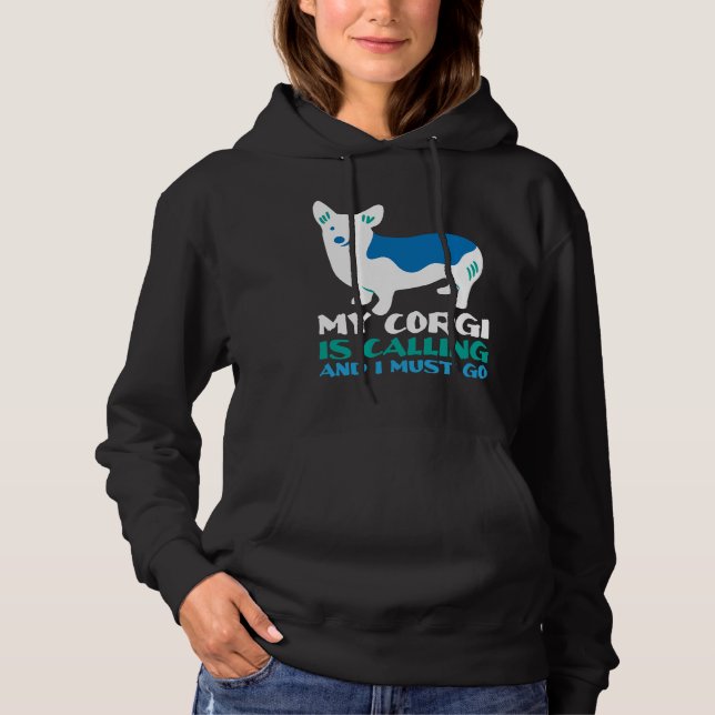 Corgi Hund 1044 T Shirt (Framsida)