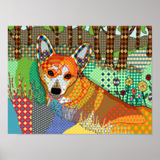 Corgi Hund 164 Poster