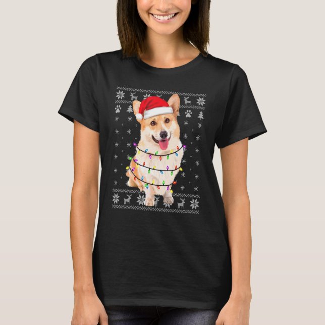 Corgi Hund 2 T Shirt (Framsida)