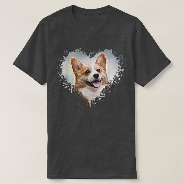 Corgi Hund älskare T Shirt (Design framsida)
