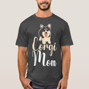 Corgi Hund älskare Tee Cute Black Cardigan Welsh C