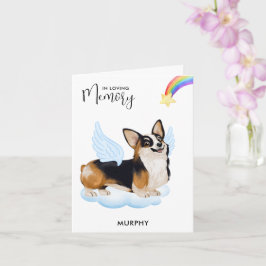 Corgi Hund Angel Memorial Pet Loss Sympathy Kort
