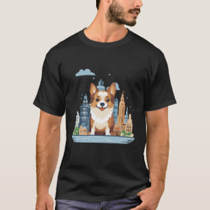 Corgi Hund Animal Beauty Nature City Discovery T Shirt