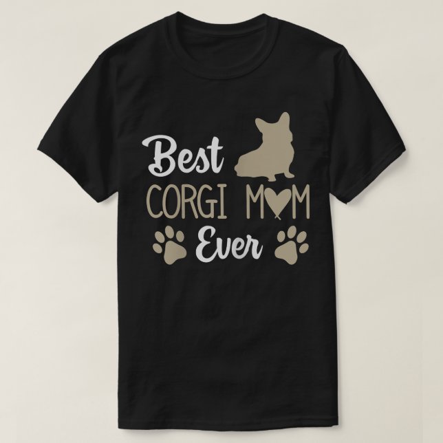 Corgi Hund Animal Djurälskare  T Shirt (Design framsida)