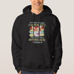 Corgi Hund Art Idea Underbar för familjen Hoodie
