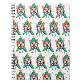 Corgi Hund aveln jul Anteckningsbok