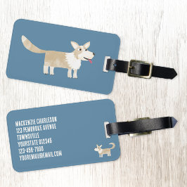 Corgi Hund Bagagebricka