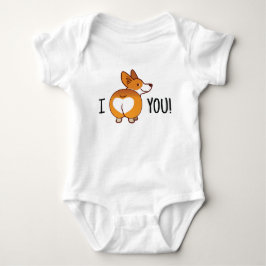 Corgi Hund Butt Babykosten T Shirt