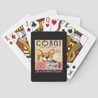 Corgi Hund Coffee Casinokort
