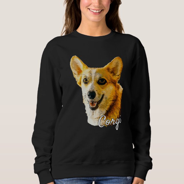 Corgi Hund Cute Corgy Puppy Owner T Shirt (Framsida)