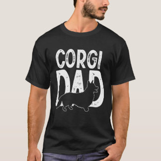 Corgi Hund Cute Puppy pappa far T Shirt