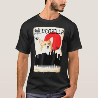 Corgi Hund Dogzilla T Shirt