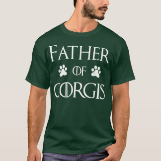 Corgi Hund Far i Corgis Pappa T Shirt