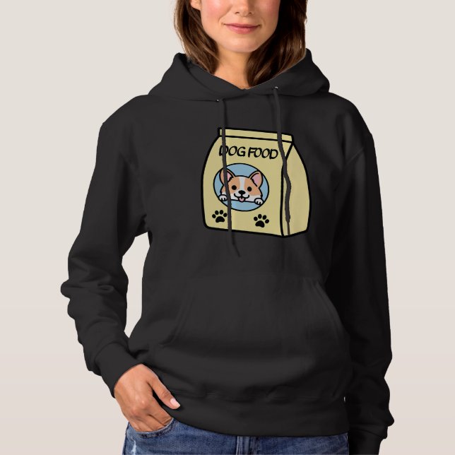 Corgi Hund Food T Shirt (Framsida)