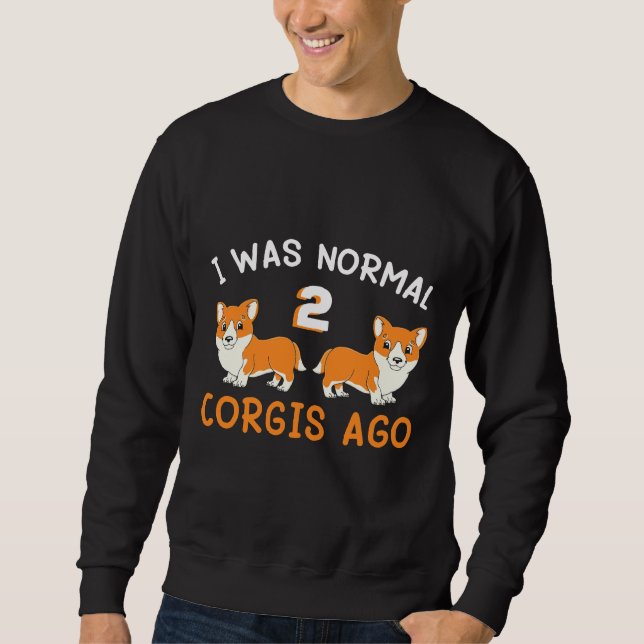 Corgi Hund for Corgi Lång Ärmad Tröja (Framsida)