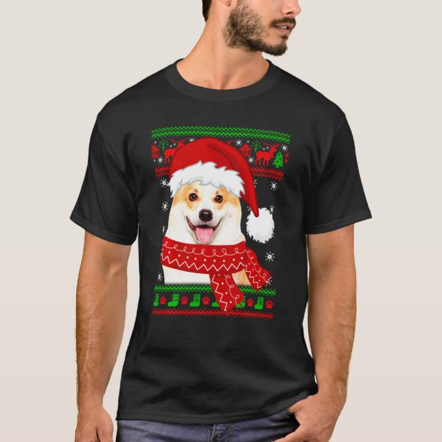 Corgi Hund Fula Tröja Jul Valp Hund Älskare (Framsida)