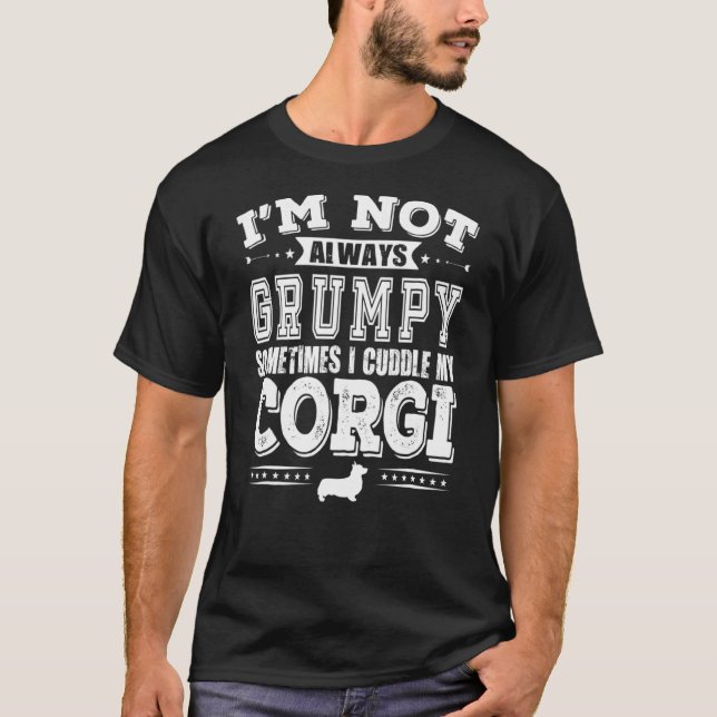 Corgi Hund  Grinig Corgi Ägare T Shirt (Framsida)