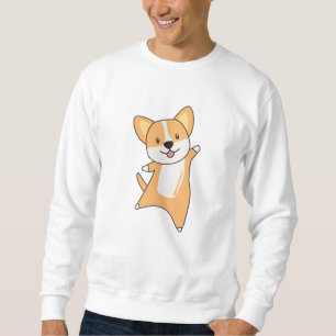 Corgi Hund Hudgy Animal Friends Hundar Lång Ärmad Tröja