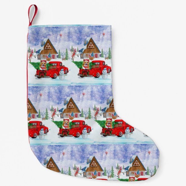 Corgi Hund i julleveransen Lastbil Snö Liten Julstrumpa (Framsidan)