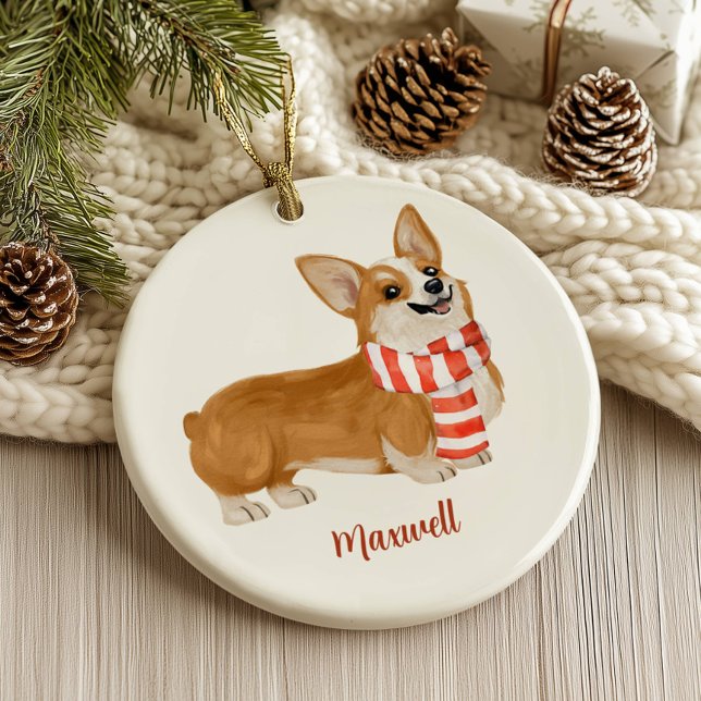 Corgi Hund jul Ornament (Skapare uppladdad)