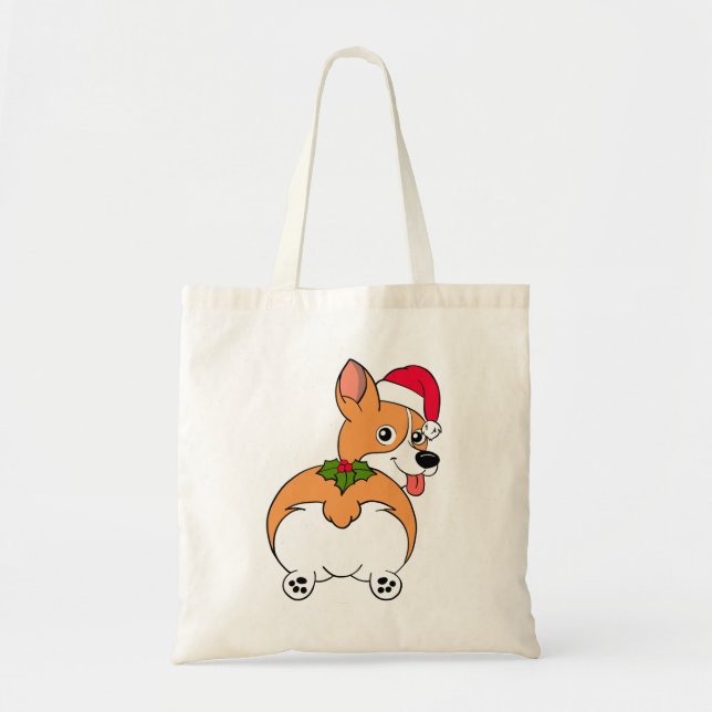 Corgi Hund jul Tygkasse (Framsidan)