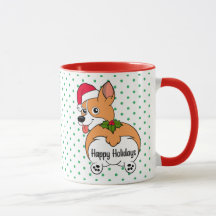 Corgi Hund Julmugg