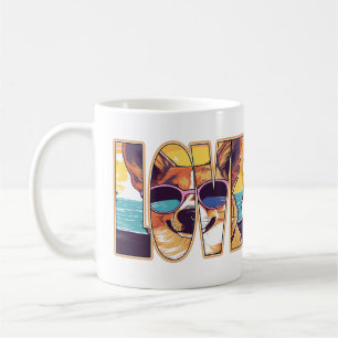 Corgi Hund Kärlek Kaffemugg
