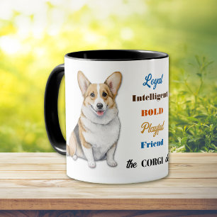Corgi Hund Loyal Friend Mugg