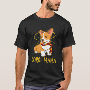 Corgi Hund Mamma Funny Mamma Mors dag Gift T Shirt