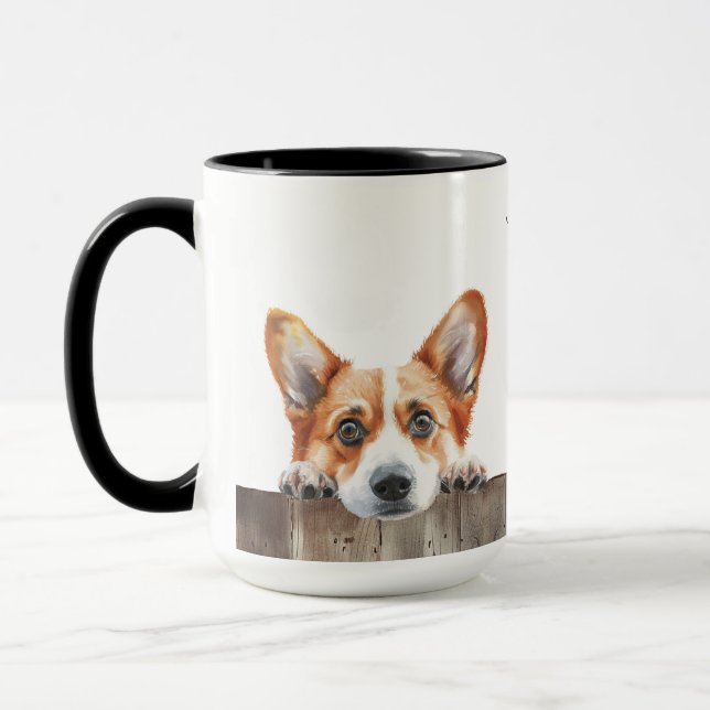 Corgi Hund Mugg (Vänster)