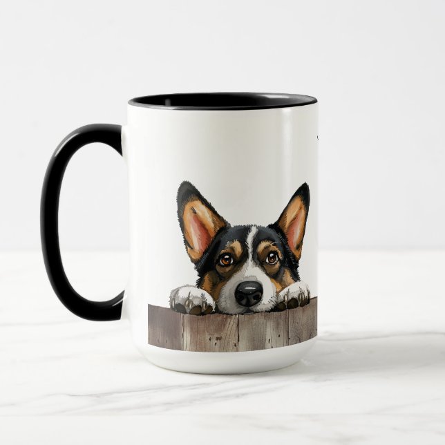 Corgi Hund Mugg (Vänster)