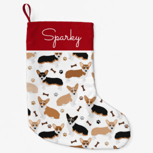 Corgi Hund och Tass och Bones Small julstock Liten Julstrumpa