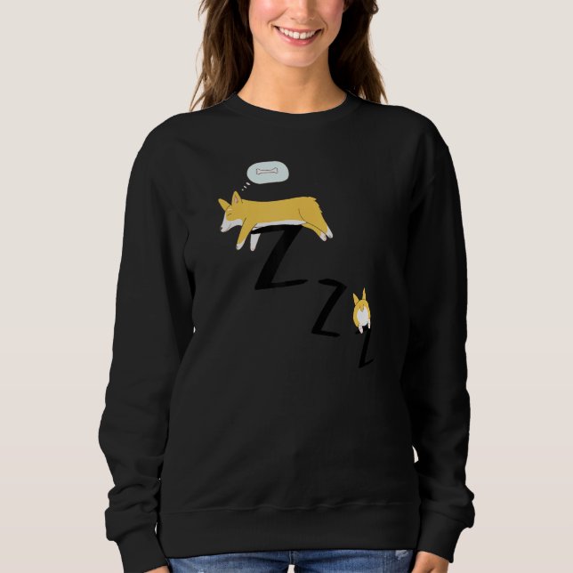 Corgi Hund Pajama Ssov T Shirt (Framsida)
