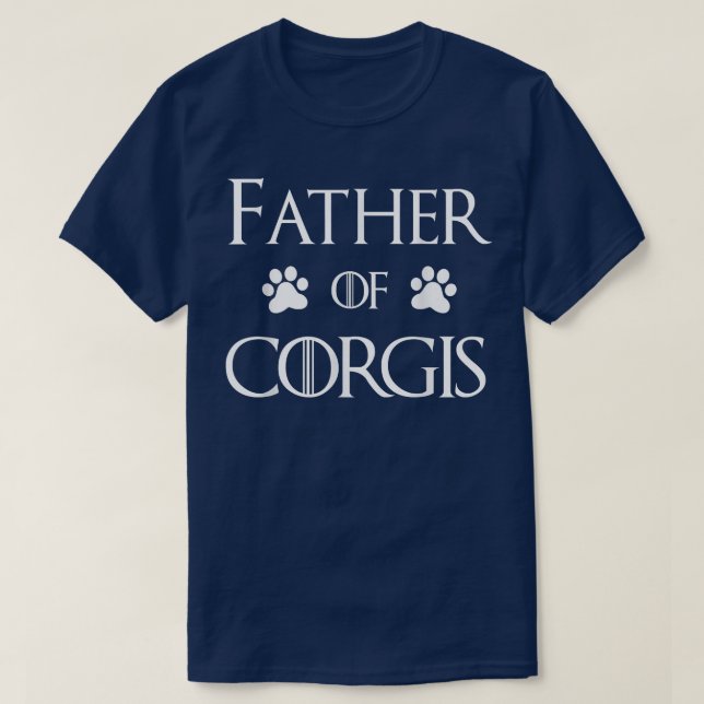 Corgi Hund    pappa till Corgis  T Shirt (Design framsida)